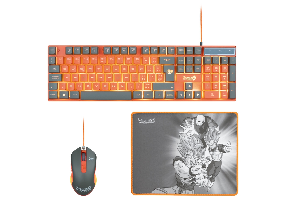 Pack Gaming FR-TEC Dragon Ball (Naranja - Qwerty Español)