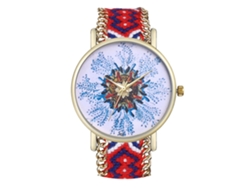 Reloj De Pulsera Analógico De Cuarzo Para Parejas Con Correa De Lana - Diseño Casual Y Lujoso