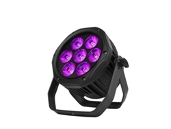 Luces LED PAR, RGBW, colores mixtos, IP65, impermeables, 7 x 18 W, 6 en 1, enchufe europeo OEM