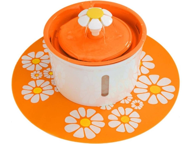 Bebedero Automático para Perros WJS (Naranja - 1600ml - ABS)