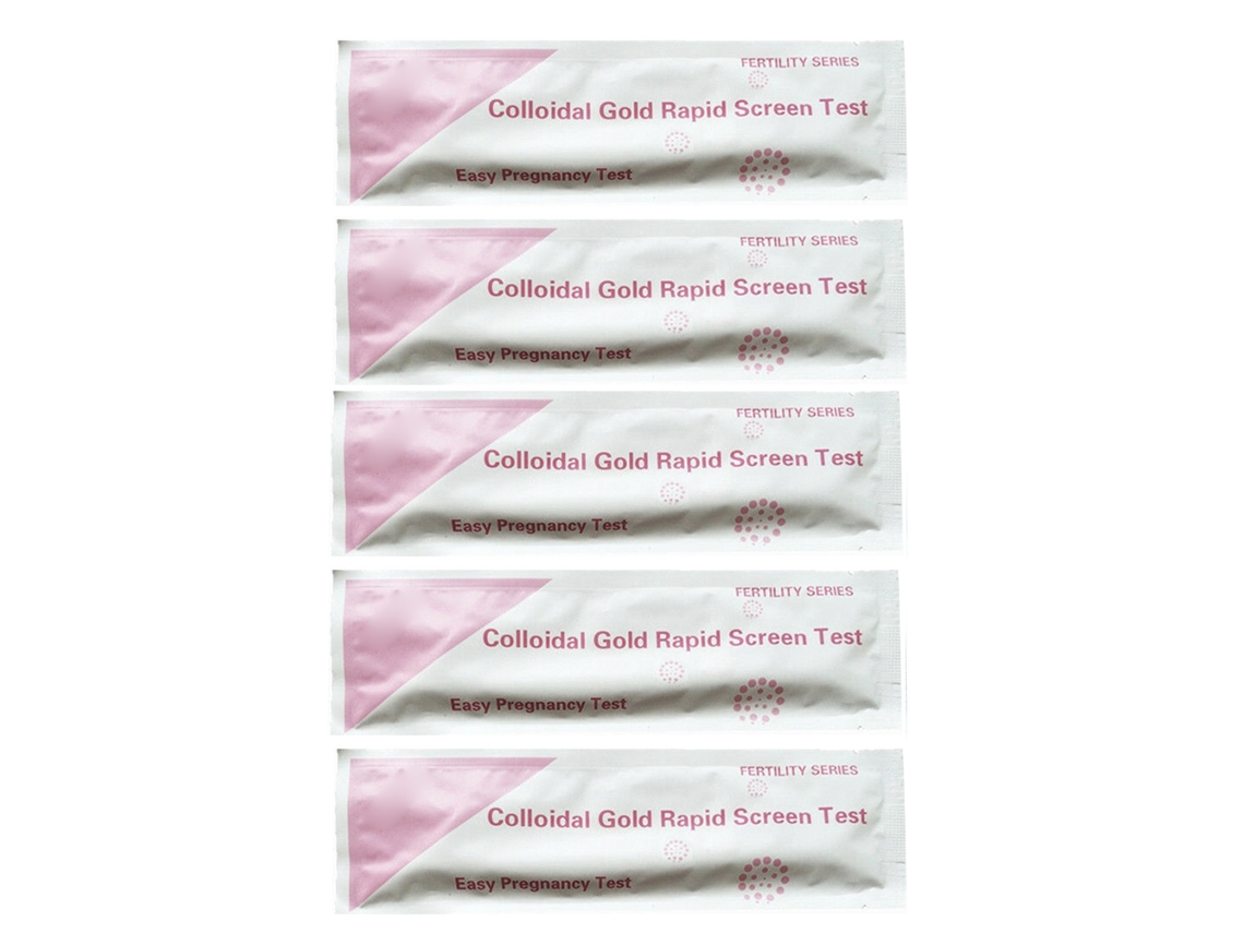 5pcs Palito De Prueba De Embarazo Hcg Temprano Para Mujeres Prueba Rápida De Orina