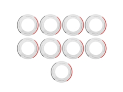 Vlrla-10pcs Universal Wax Warmer Protective Collar Ring Para Limpeza