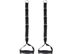 Bandas De Resistencia Para Fitness De Alta Resistencia, Color Negro, 2 Piezas, Acero Inoxidable, Tela Oxford.