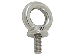 Parafuso Anel Macho de Aço Inoxidável M6 Prateadooem Marine