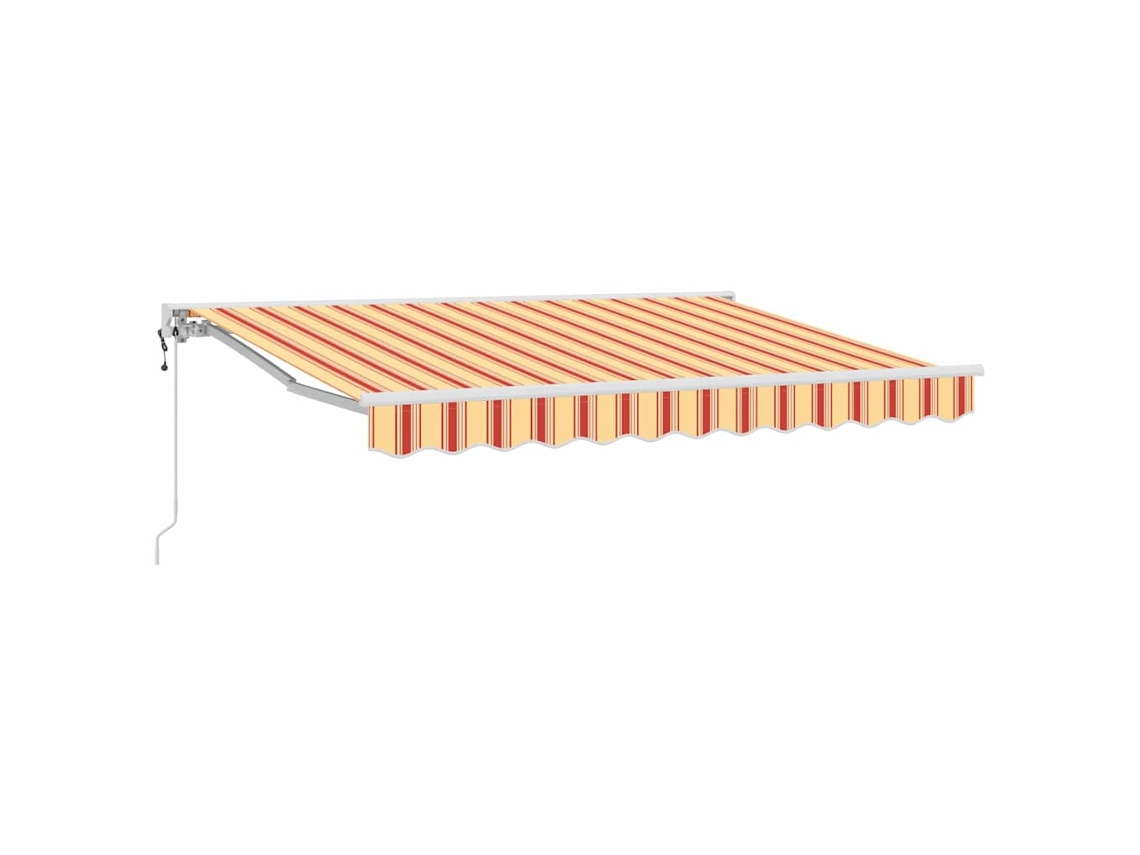 Toldo retráctil HARLANV1 de 350x200 cm, multicolor, aluminio y tela.