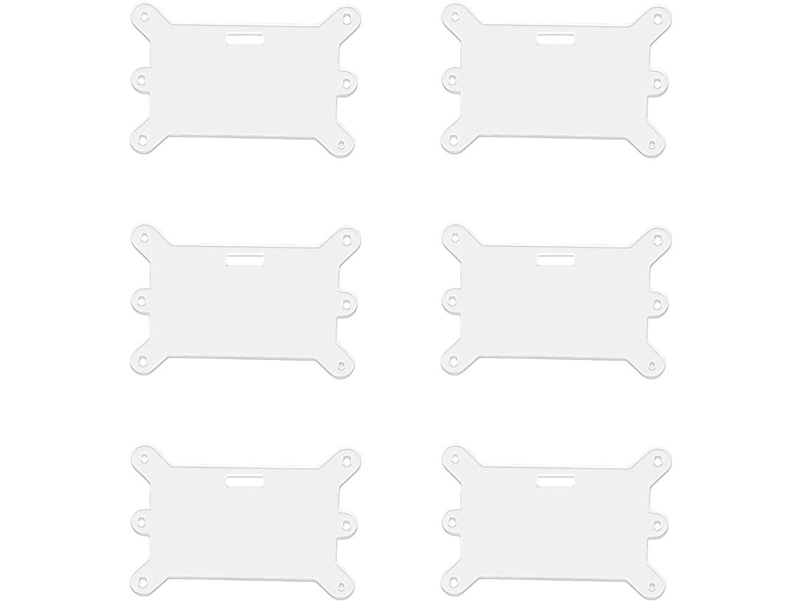 Juego De 6 Portatarjetas Profesionales De Acrílico Transparente Para Enfermeras,