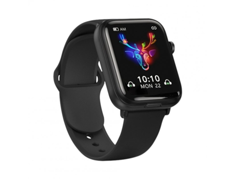 Smartwatch Monitor de presión arterial y frecuencia cardíaca compatible con X8 Tws para Android iOS Negro
