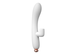 Vibrador de succión ajustable 2 en 1 con 10 modos de vibración para mujeres (blanco) YIZHOOD