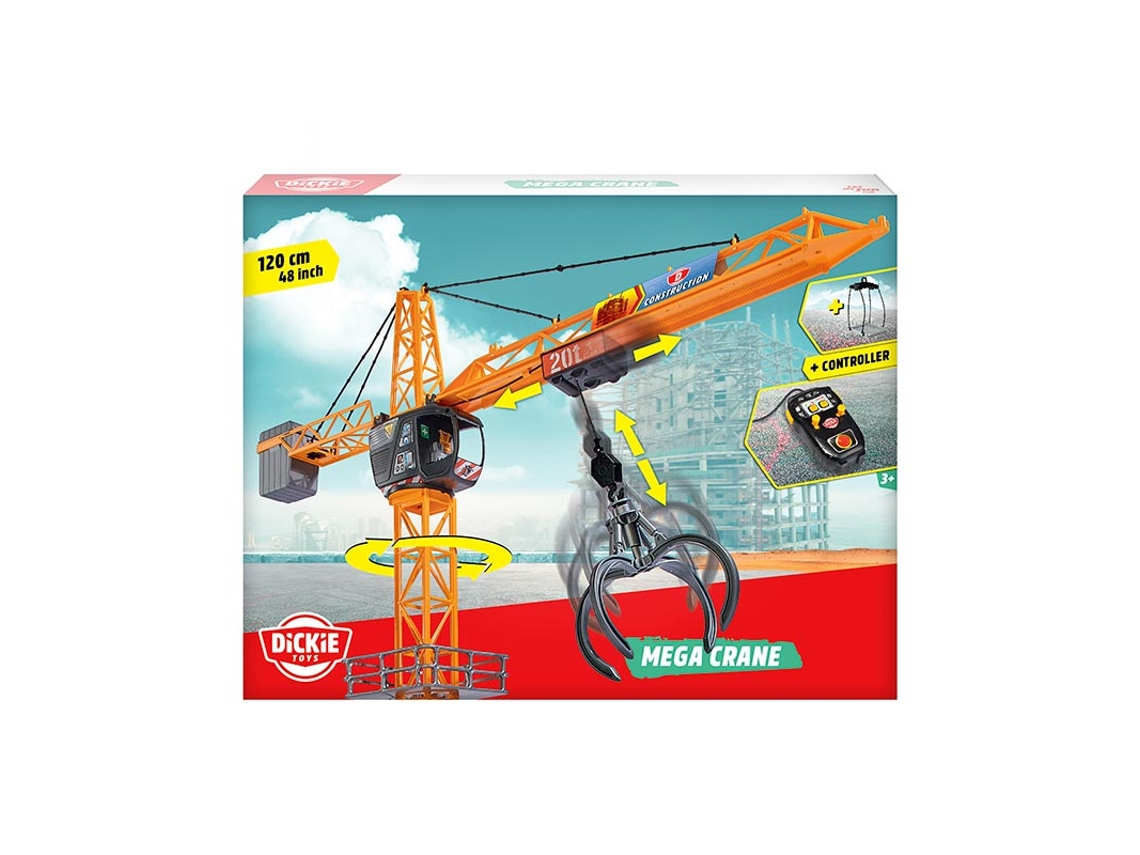 Construccion SIMBA Mega grúa control remoto 120 cm (Edad Mínima Recomendada: 3 años)