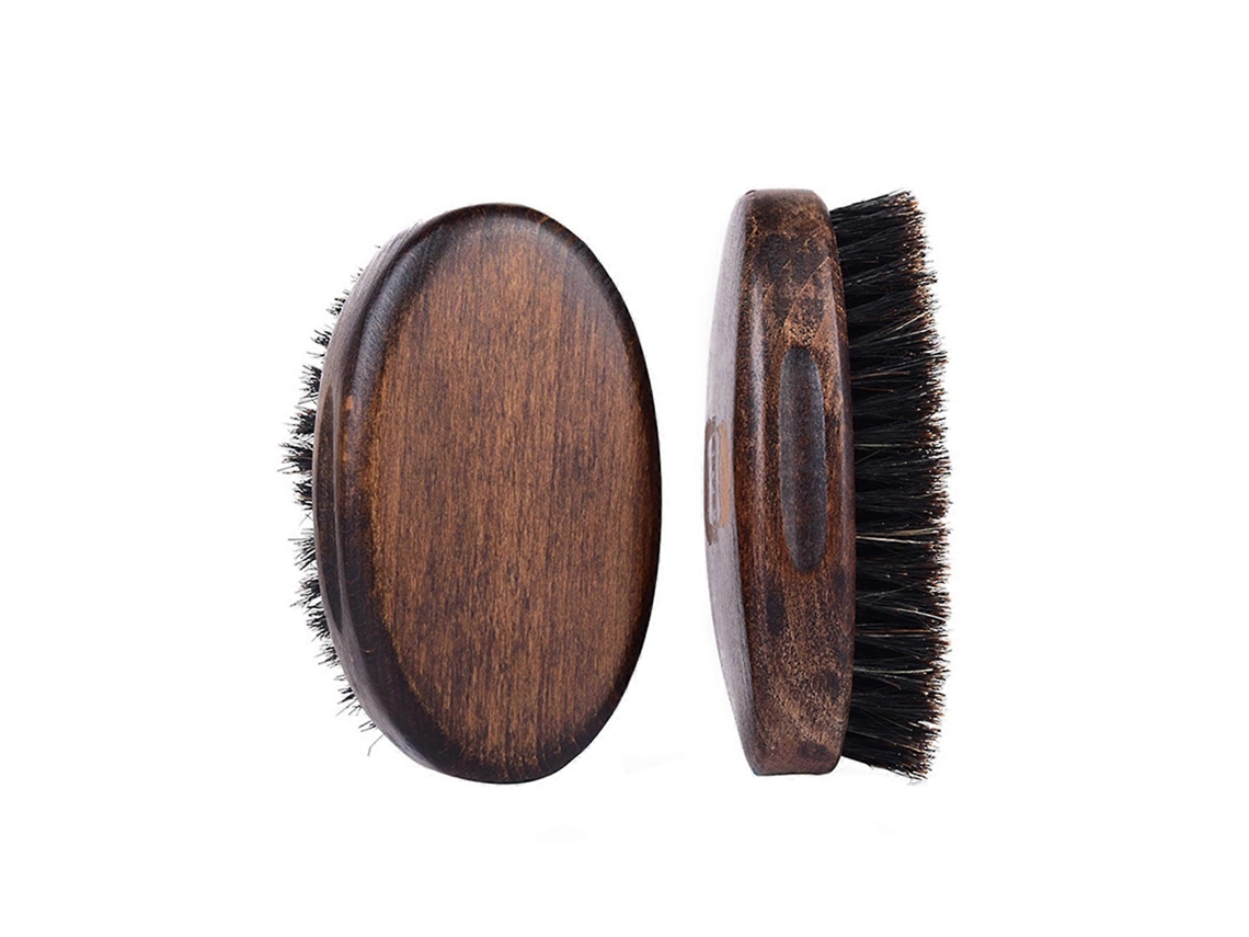 Cepillo para barba de hombre para el cuidado de barba larga, peine de cerdas naturales de jabalí, tienda Jinyubo