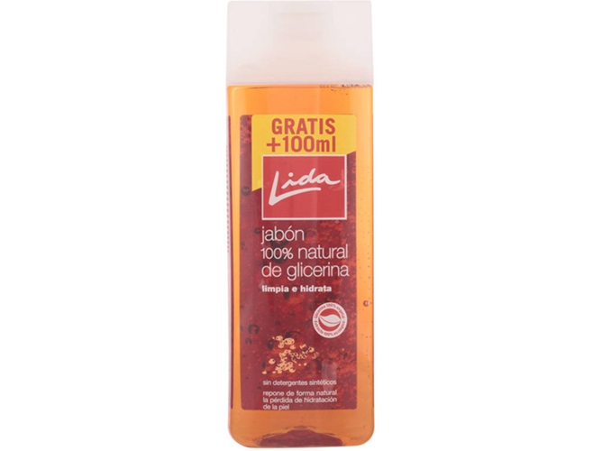 Pack LIDA Jabon 100 % Natural Original 600 ml + 100 ml