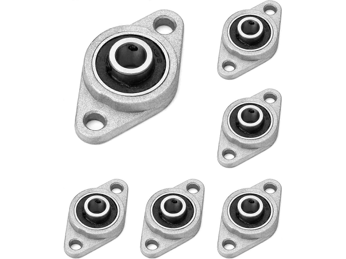 Omni-6 Piezas Rodamientos De Bola Con Brida Kfl08, 8mm, Aleación De Zinc Y Aluminio, Para Impresora 3d, Motores Y Maquinaria General