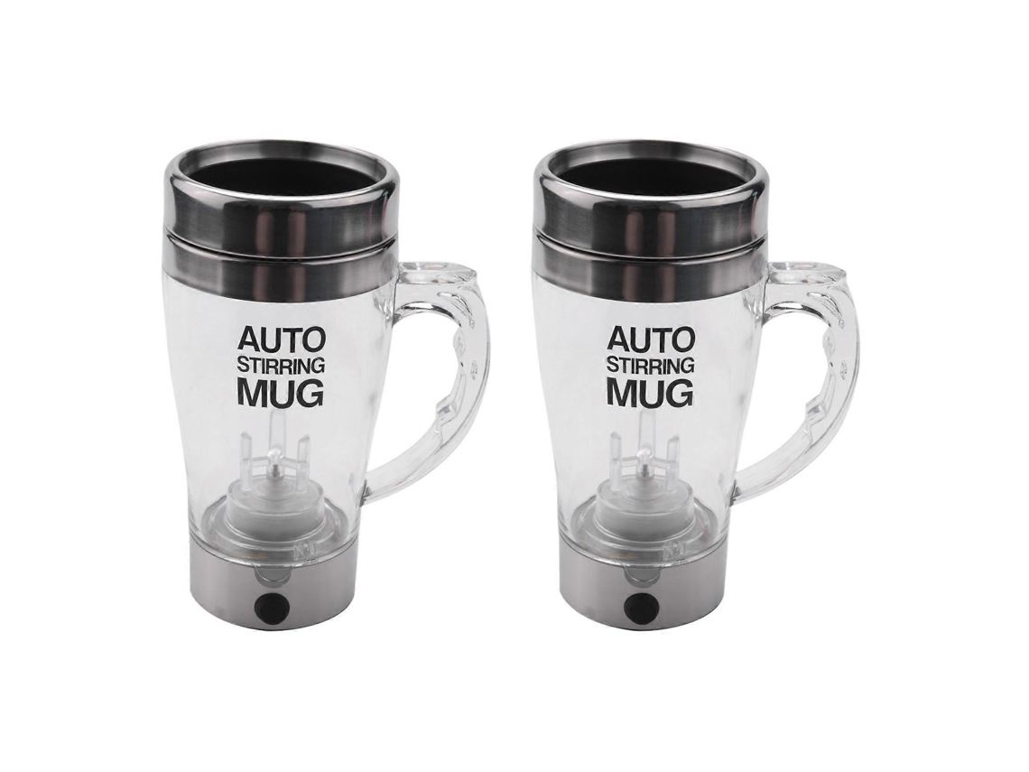Taza térmica eléctrica automática con mezclador automático para café y té, ideal para viajes, doble aislamiento, TAISHENGDA (2 unidades)