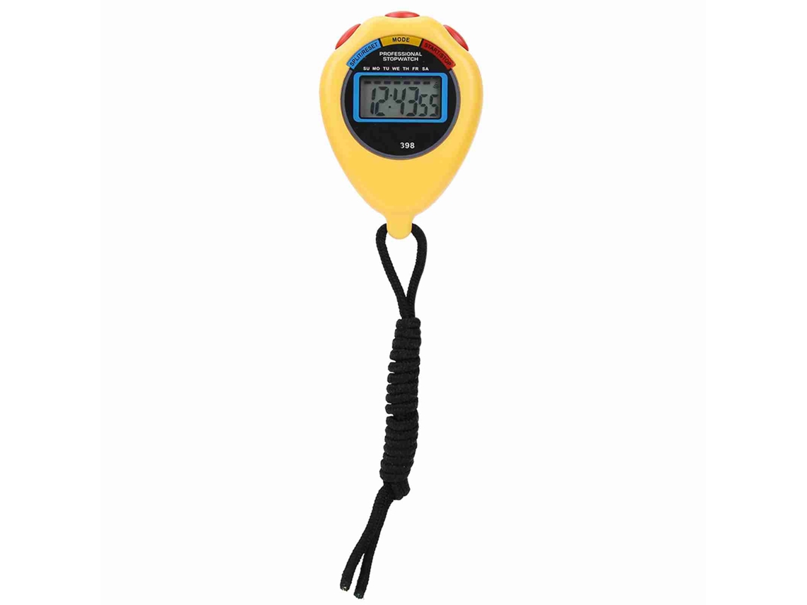 Cronómetro Electrónico Profesional Para Atletismo, Carrera Y Natación, Color Amarillo.
