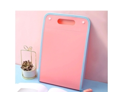 Carpeta Organizadora Portátil De Gran Capacidad 13 Capas Clasificación A4 Doble Hebilla Para Papeles Examen Rosa Vertical 40x26.3x3cm