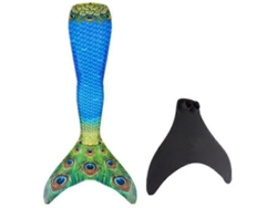Cola De Sirena Adulta Reforzada Para Natación, Monofin Incluido - Suzukal Azul Oscuro L Azul Oscuro
