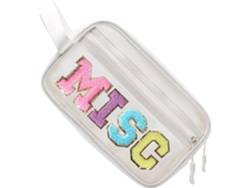 Neceser transparente con cremallera, pequeño y bonito neceser de viaje, blanco, varios, eifson