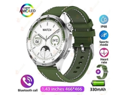 Reloj inteligente para adultos con llamadas Bluetooth, pantalla HD de 1,43 pulgadas, compatible con Android e iOS (2023) Ly Ebike (con caja)
