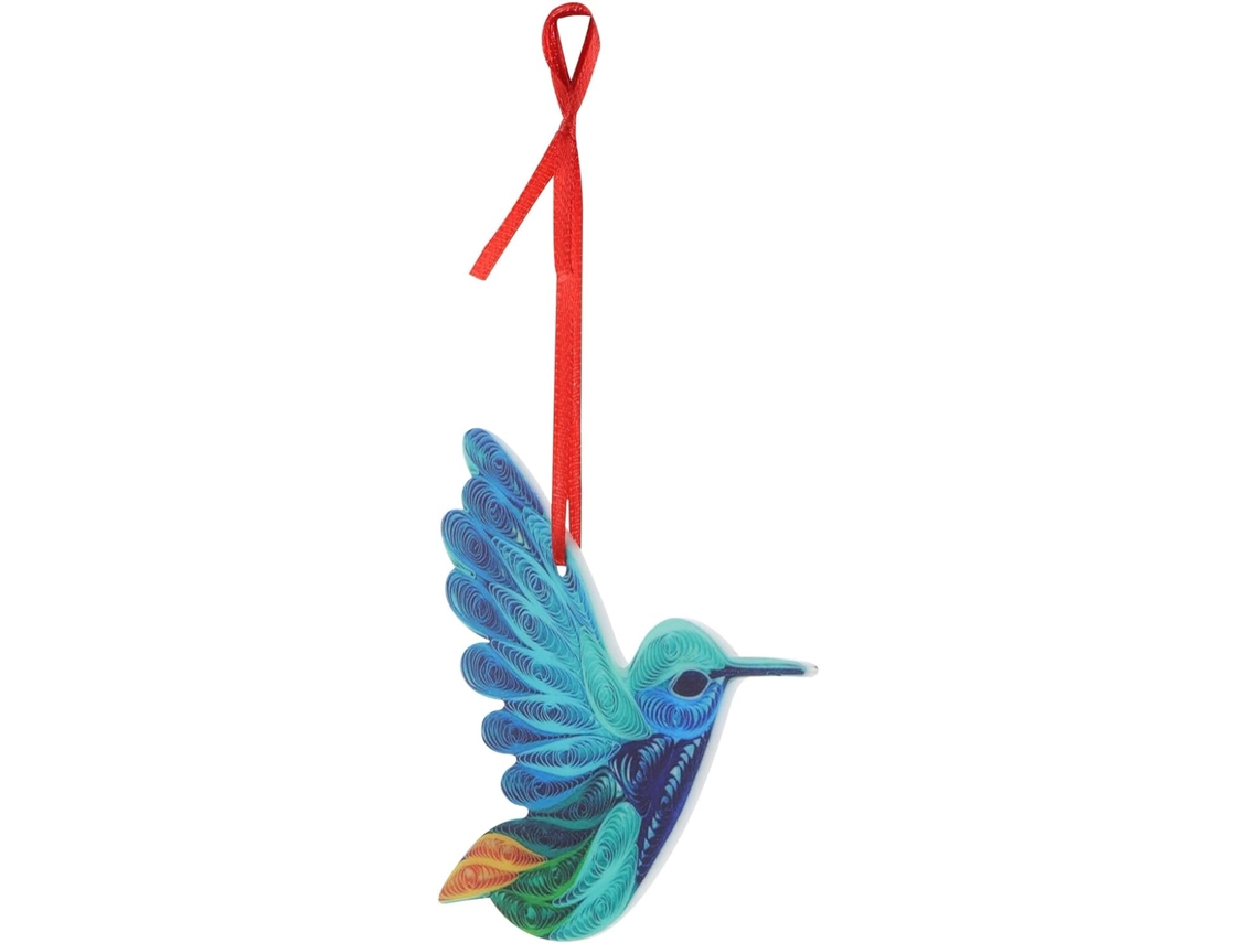 Adorno colgante de colibrí Slowmoose para jardín