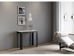 Consolas Linea Evolution Extensible hasta 300 cm ITAMOBY (90 x 40 x 77 cm - Paneles de Melamina - Fresno Blanco)