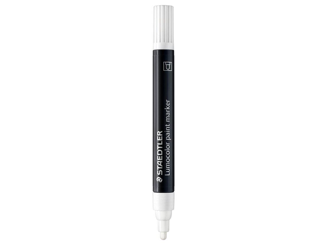 Rotulador Permanente STAEDTLER Lumocolor Branco 2,4 Mm 10 Unidades