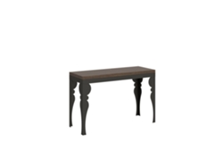 Mesa de Comedor ITAMOBY Paxon Double (120x45/90 - Paneles de Melamina - Nogal)