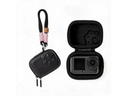 Bolso bandolera portátil impermeable para DJI Action6, a prueba de golpes, HENTEN HOME, negro.