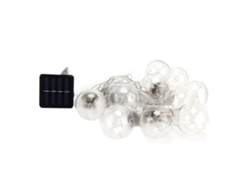 Rebe-luz De Cuerda Solar Con 50 Led, Bombilla Decorativa Impermeable, Luz Cálida Para Boda Exterior Y Jardín