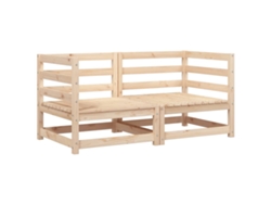 Maison Exclusive - Sofás De Canto P/ Jardim 2 Pcs 70x70x67 Cm Pinho Maciço