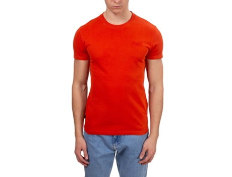 Camiseta Ultrafina de Hombre SUPERDRY Naranja (2XL)
