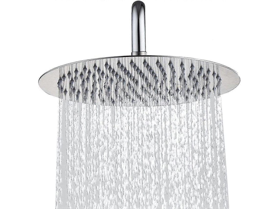 Jarra De Ducha De Acero Inoxidable 316 Ultrafina Redonda De 12 Pulgadas Anti-cal, Alta Presión Ajustable Para Baños