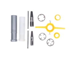 Herramienta Para Roscar Tuberías Para Fontanería Con Terrajas Npt De 1/2, 3/4 Y 1 Pulgada, Fabricada En Abs Y Acero Aleado.