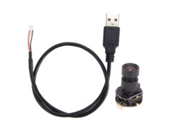 Módulo de câmera USB com chip sensor OTG Mi5100, placa redonda de 2592x1944 pixels e 77° de diâmetro (22 mm).