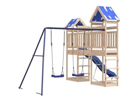 Parque infantil de exterior de VIDAXL madera maciza de pino