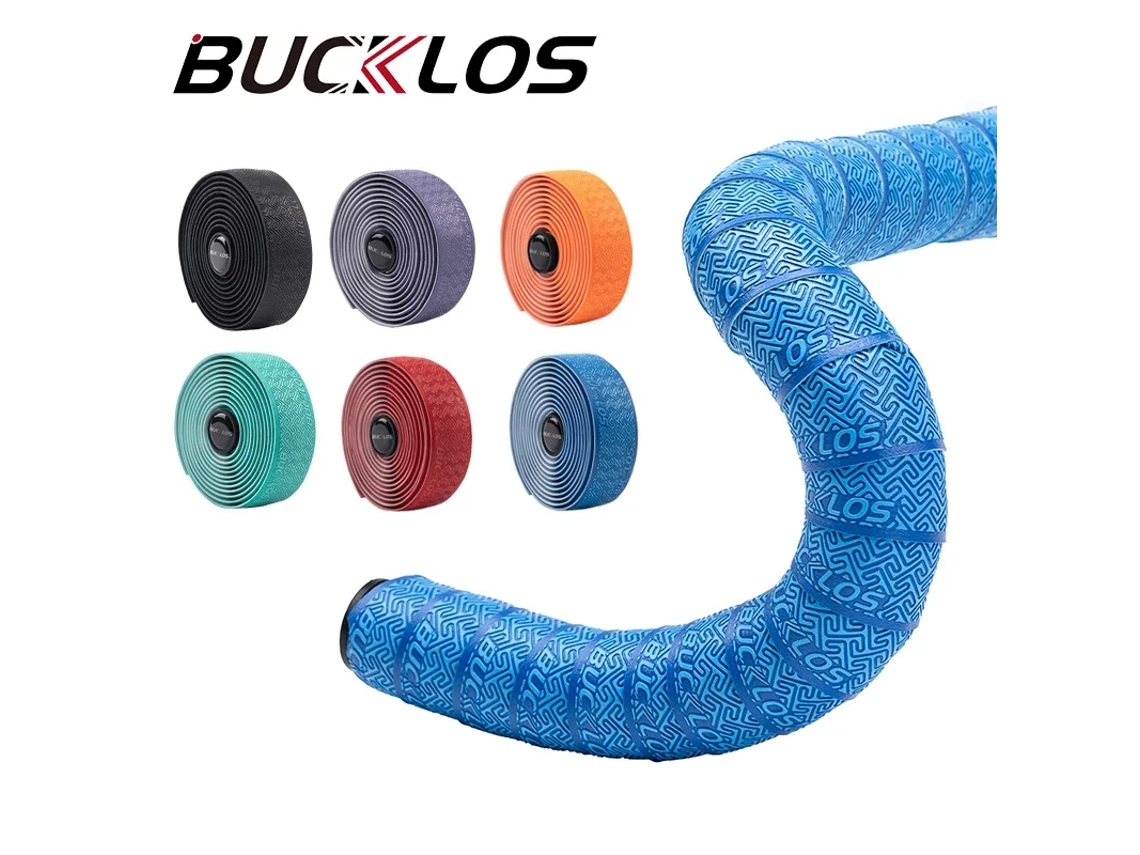 Bucklos Cinta para manillar de bicicleta Cinta de corcho antivibración EVA PU para Cyclingvayotoy