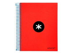 Cuaderno LIDERPAPEL Série Antartik 100g/m² Rojo (A5 - Liso)
