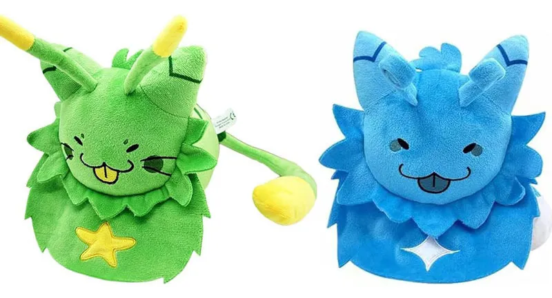 Gnarpy descubre el gato de peluche verde y azul de Internet Gamevayotoy