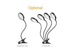 Luz LED de cultivo roja y azul de 15 W para plantas de interior con temporizador de 4/8/12 h y 3 modos automáticos Otros