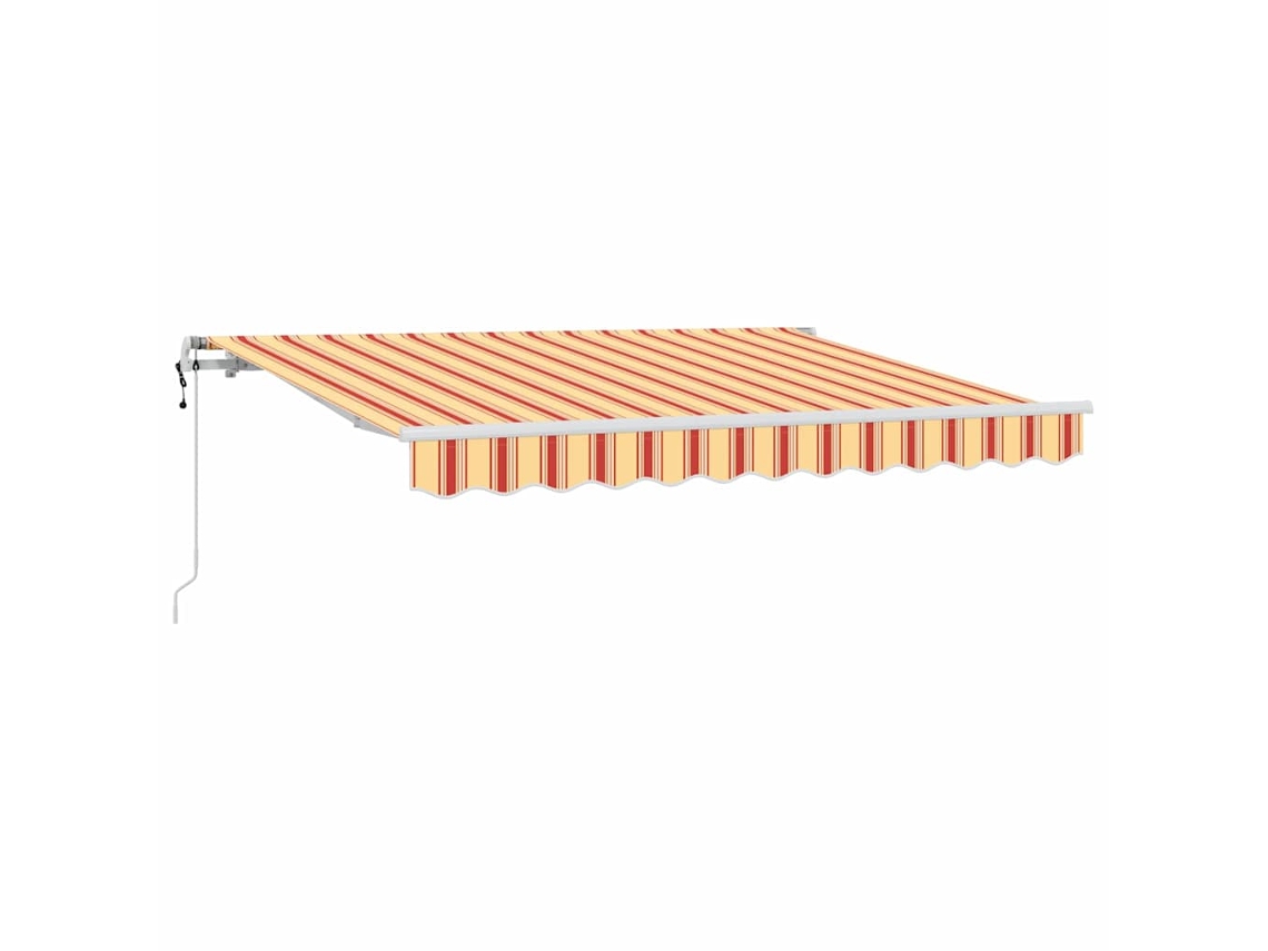 Toldo de vela - Toldo retráctil amarillo de 350 x 200 cm, tejido HARLANV1