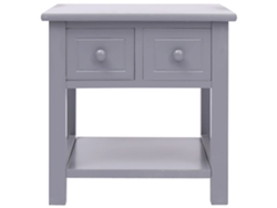 Mesa auxiliar | Mesa de centro | Mesa de comedor 40x40x40 cm Madera de paulownia gris