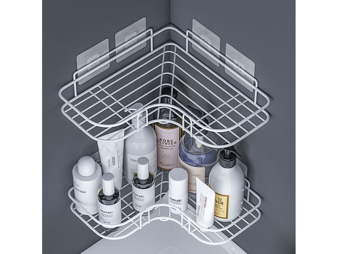 Estante para jabón líquido blanco Jortmrd para baño