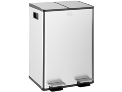 Cubo de basura doble de 28 l cada uno, tapas de cierre suave, cubos interiores desmontables y asas prácticas - BGA Store