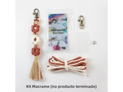 Handweaving Little Daisy Keychain Set, com Tutorial para Iniciantes, Diy Daisy Tassel Keychain Lanyard Pendant MDUG