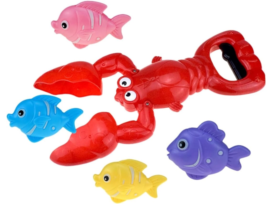 1 Set De Baño Interactivo Con Forma De Langosta Para Niños Que Estimula La Imaginación Y La Creatividad.