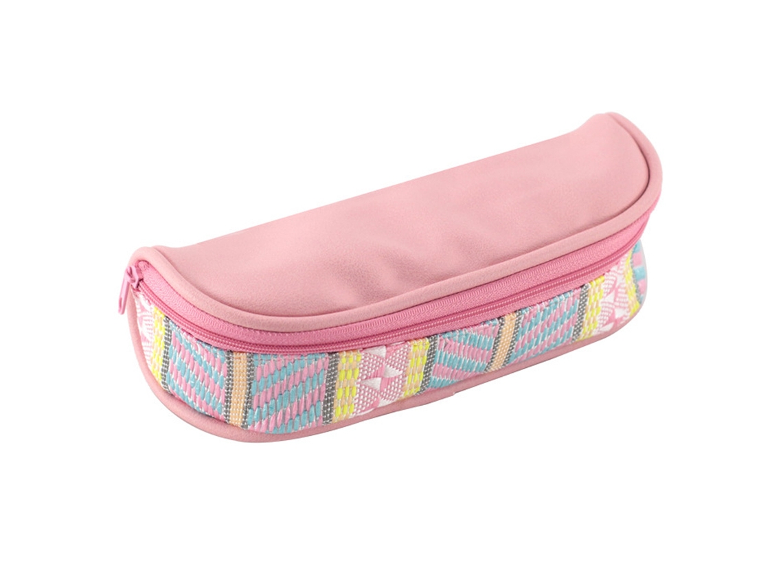 Estuche con cremallera, neceser de viaje, pequeño, con asa para fácil agarre
