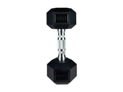 Mancuerna Hexagonal 7,5kg – About Fit – Musculación, Entrenamiento Funcional, Goma Antideslizante – Negro