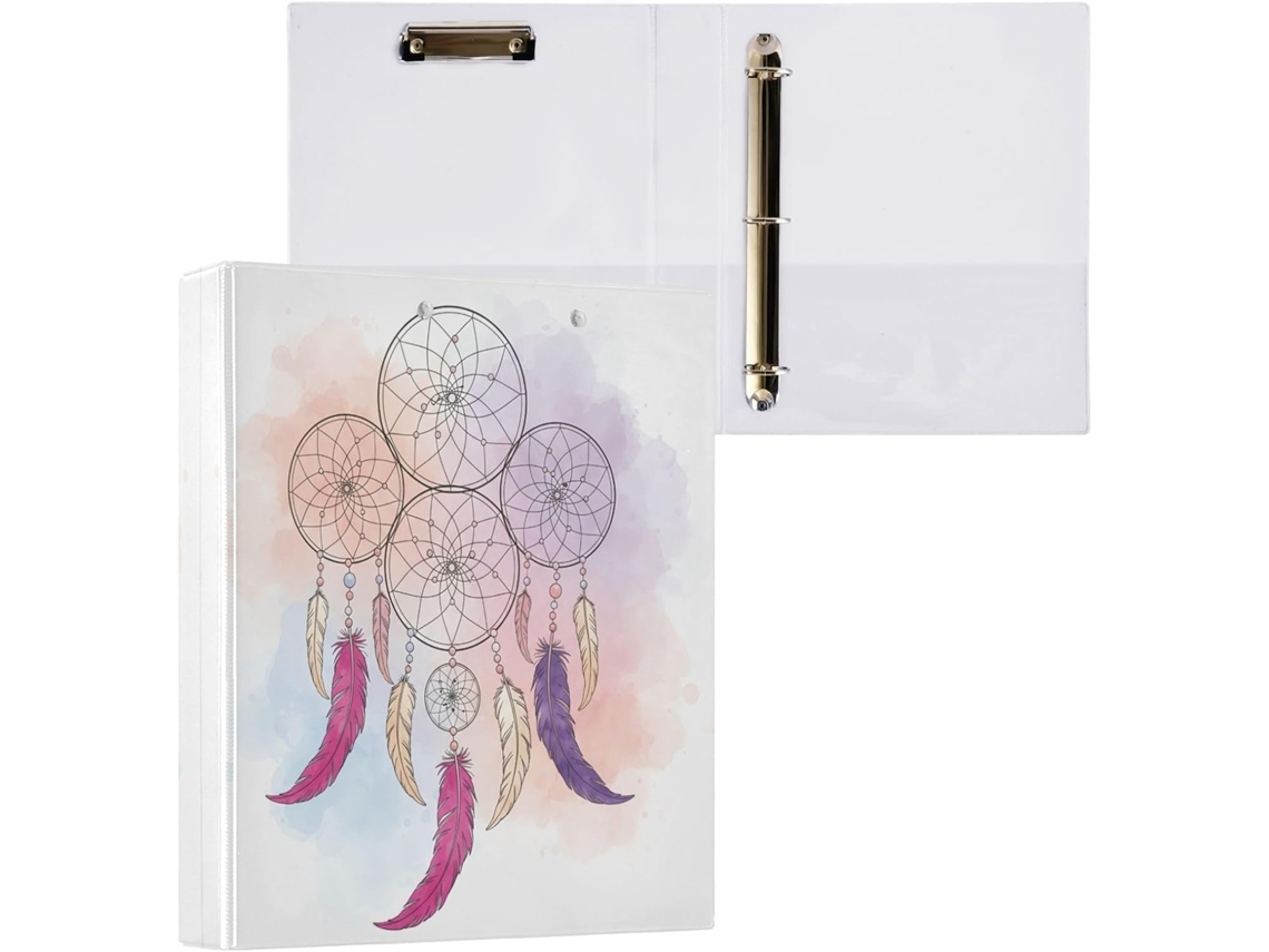 Besportble Carpeta De Atrapasueños Y Anillas Redondo Con Portapapeles Oficina 27,9 X 21,6 Cm 31,5 27 6