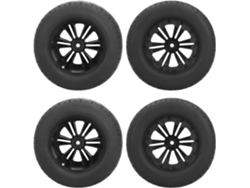 Juego De 4 Neumáticos Con Llantas De 115 Mm - Accesorios Para Coches Rc. Aptos Para El Modelo Zd Racing A Escala 1/10.