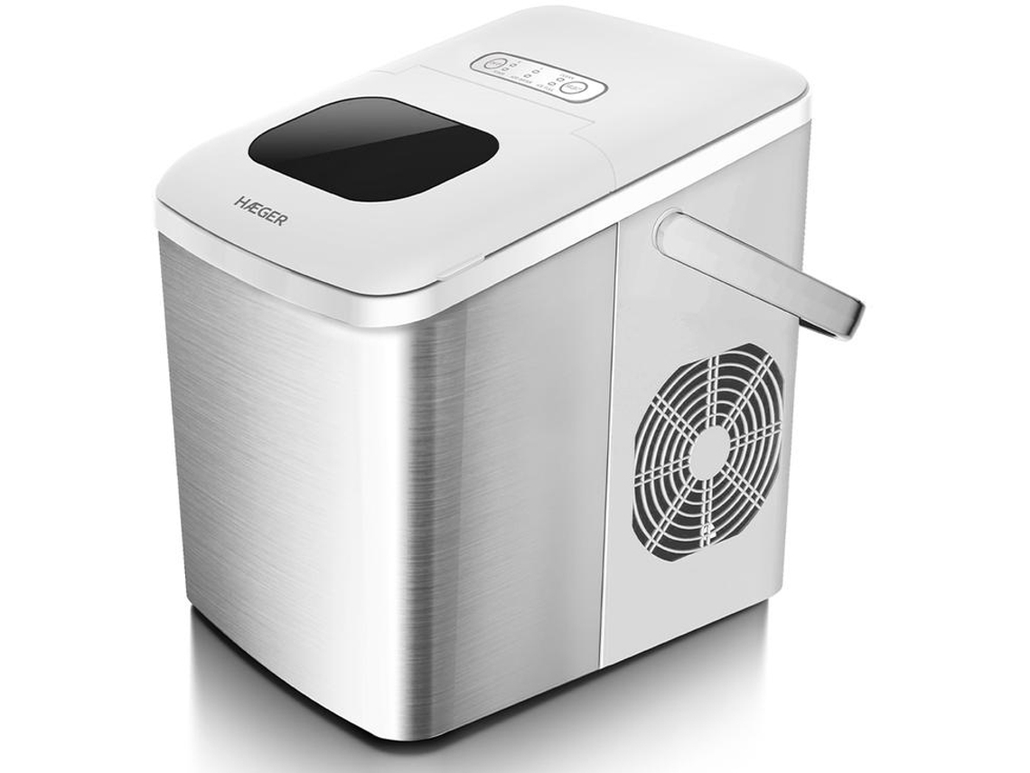 Máquina de Hacer Hielo HAEGER Pure Ice Inox - 12kg/24h, Pega de transporte