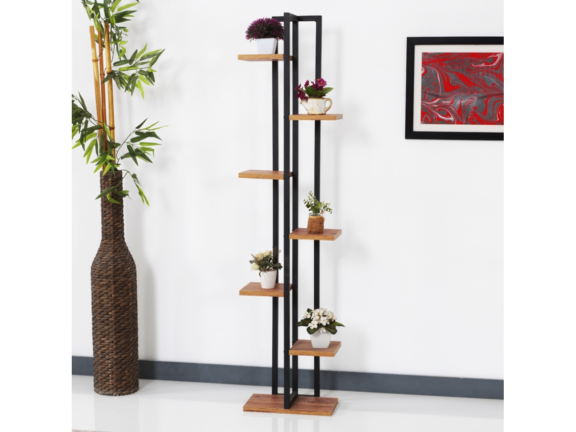 Soporte de Plantas [EN.CASA] (150 x 34 x 21 cm - Negro)